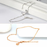 925 Silver Cable Chain Bracelet w/ Ball Beads 16.5-20cm SB67