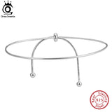 925 Sterling Silver 1.2mm Round Snake Chain Anklet for Women SA53