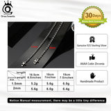 925 Silver CZ Tennis Bracelet Women 1.5/2mm Chain Jewelry SB145