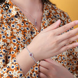 925 Silver 11mm AAAA CZ Necklace Rhodium Plated for Girl Gift SN277