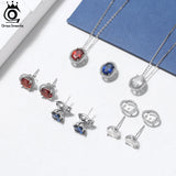 925 Silver Zirconia Pendant Women Wedding Fine Necklace