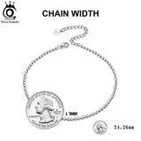925 Silver Beads Chain Anklet for Women Adjustable Summer Beach Foot Bracelet