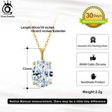 925 Silver Bridal Pendant Necklace Teardrop CZ Necklace