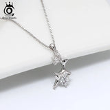 925 Silver Deer Necklace Good Luck Animal Pendant Cute Holiday Jewelry Gift