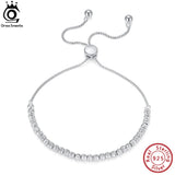 925 Silver Diamond-Cut Bolo 3mm Bead Bracelet Women's Jewelry