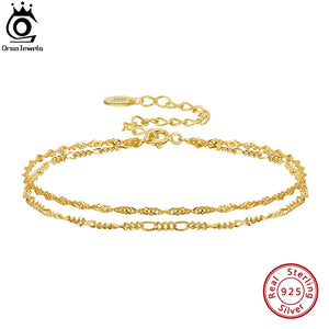 925 Silver Water Ware Chain Bracelet for Women SB132