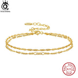 925 Silver Water Ware Chain Bracelet for Women SB132
