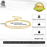 925 Silver Water Ware Chain Bracelet for Women SB132