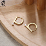 925 Silver Freshwater Pearl Earrings Women 14K Ear Drop Jewelry GPE36