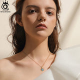 925 Sterling Silver Natural Aquamarine Necklace Pendant