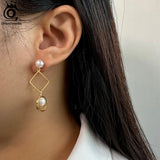 925 Silver Dangle Earrings w/ Freshwater Pearls Jewelry