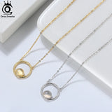 925 Silver Hammered Moonstone Pendant Necklace Women Gemstone Jewelry