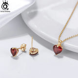 925 Silver Heart Stud Earrings Amethyst Garnet Fine Jewelry Gift