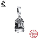 925 Silver Retro Bell Charms for Bracelet Pendant DIY