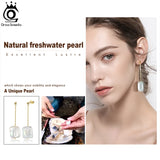 925 Silver Baroque Pearl Dangle Earrings for Women GPE05