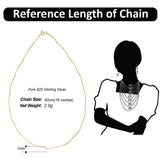 925 Silver Italian 1.0mm Wave Choker Chain Necklace Women Basic Chains Jewelry