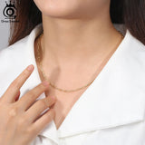 925 Silver Italian 3mm PaperClip Chain Necklace SC67