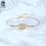 925 Silver Christmas Wreath CZ Bracelet Women Jewelry