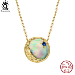 925 Silver Abalone Shell Necklace with CZ Pendant