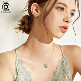 925 Silver Freshwater Pearl Abalone Shell Pendant Necklace