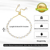 925 Sterling Silver Pearl Bracelet 14K Dainty Jewelry