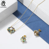925 Silver Abalone Shell Pearl Necklace for Women Plated Pearls Pendant Jewelry