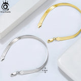 925 Silver Herringbone Chain Bracelet 3mm/4.5mm