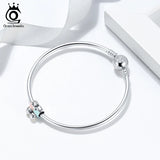 925 Silver Lover Charms Family Beads for Bracelets CB17