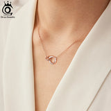 925 Silver Rose Ring Pendant Necklace Ti amo Love Anniversary Romantic Gift