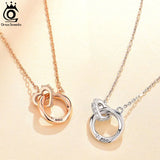 925 Silver Rose Ring Pendant Necklace Ti amo Love Anniversary Romantic Gift