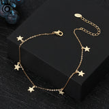 925 Sterling Silver Round Plate & Cable Chain Anklets for Women