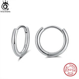 925 Silver Small Hoop Earrings Hypoallergenic Tragus Cartilage Huggie
