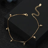 925 Silver Snake & Beads Chain Anklets for Women SSA06