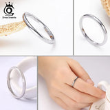 925 Sterling Silver Stackable Finger Rings for Women Wedding Ring SR74