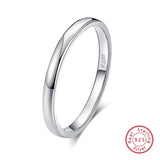 925 Sterling Silver Stackable Finger Rings for Women Wedding Ring SR74