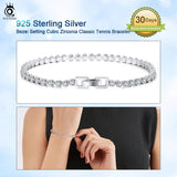 925 Silver CZ Tennis Bracelet For Women 2.5/3.0mm SB115