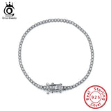 925 Silver Tennis Bracelet Women CZ Iced Out Hip Hop Jewelry