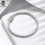 925 Silver Tennis Bracelet for Women 1.5/2/3mm CZ Chain Bracelets Party Jewelry