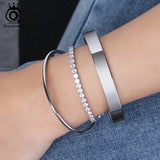925 Sterling Silver Tennis Bracelet with Cubic Zircon - SB92