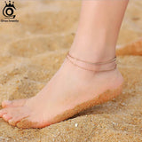 925 Silver Tennis Chain Anklet Clear Zirconia Half Chain Half Tennis for Women
