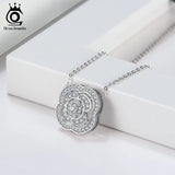 925 Silver Vintage Pendant Choker Neck Chain Necklace for Women