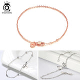 925 Silver Women Bracelet Gold Color Small Charm Jewelry SB28