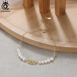 Adjustable 14K 925 Silver Bracelet Natural Pearl Baroque Bracelet Women