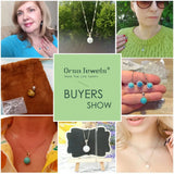 925 Silver Natural Turquoise Pendant Necklace for Women