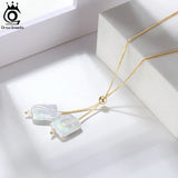 Baroque Freshwater Cultured Pearl Necklace 14K Plated 925 Silver