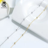 Adjustable Silver Anklet Bracelet 925 Silver Jewelry Gift