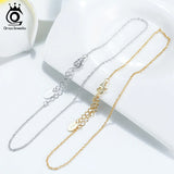 925 Silver Anklet Single Chain Summer Ankle Chain SA06