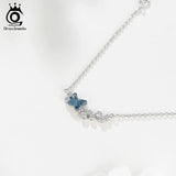 Bling Crystal Butterfly Bracelet 925 Sterling Silver Women Party Jewelry
