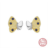 Lapis Lazuli Gemstone Stud Earrings 925 Silver Mother's Gift