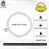 Single Pearl Bracelet Sterling Silver Jewelry
